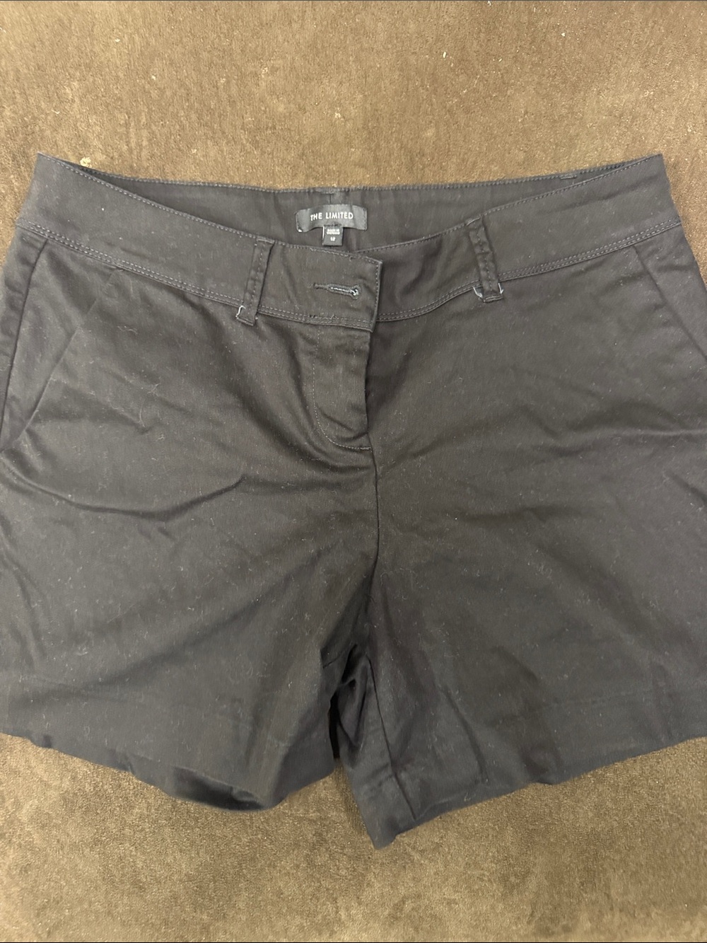 The Limited Black Tailored Chino Shorts